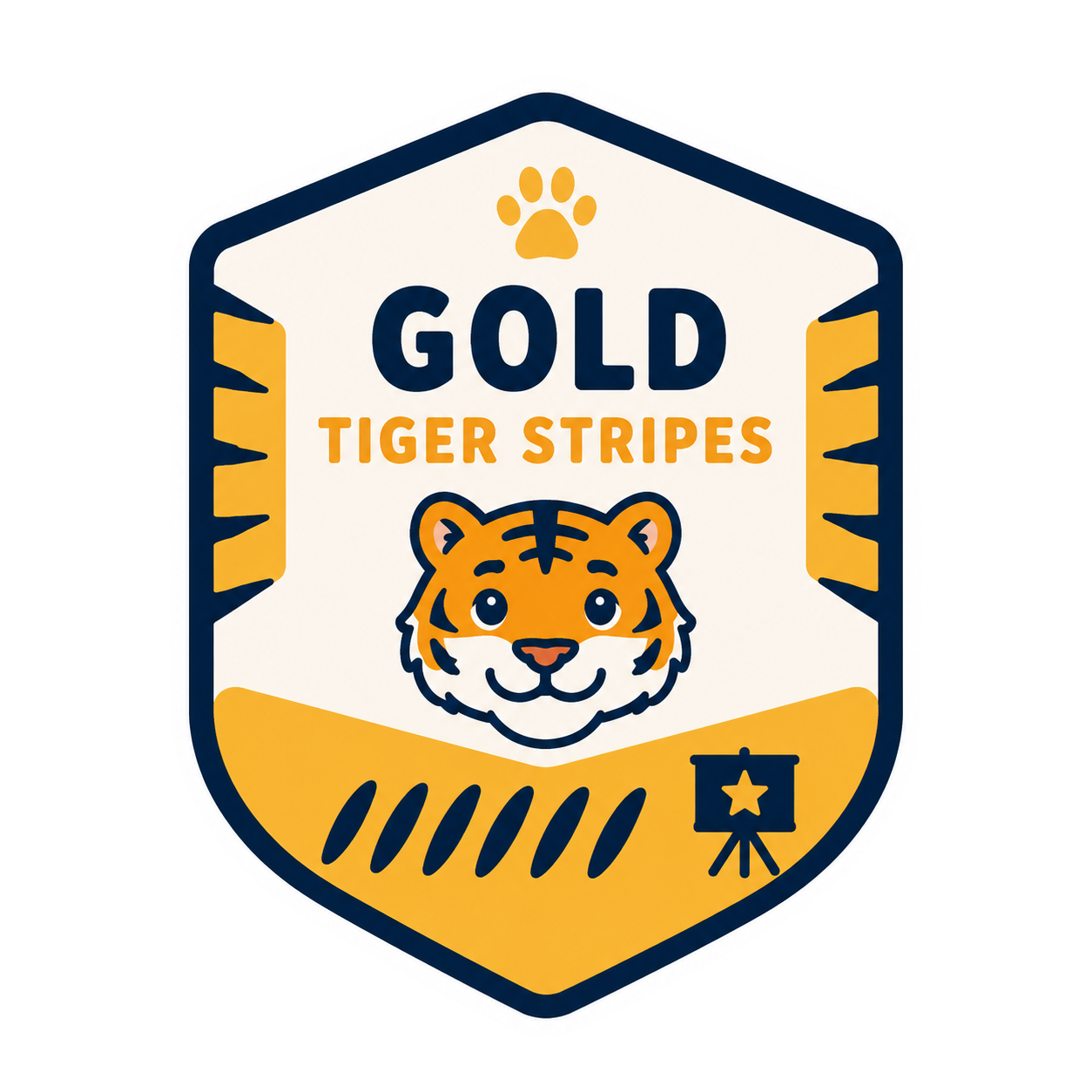 Gold Tiger badge